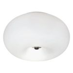 Eglo Plafonnier Optica Acier Nickel Satiné | Convient pour 2x E27