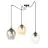 Emibig Suspension Luminaire Level Acier Noir | Convient pour 3x E27 - Max 15W