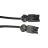 Noxion GST - Compatible Câble d’extension Noir - Mâle + Femelle - 1m - 3 pole 1,5mm2