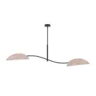 Emibig Plafonnier Lotus Acier Noir | Convient pour 2x E14 - Max 10W