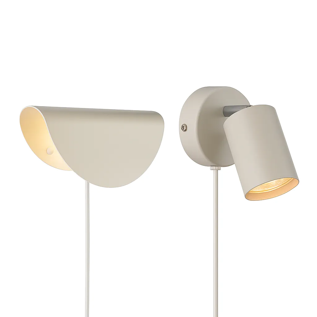 Wandlampen beige