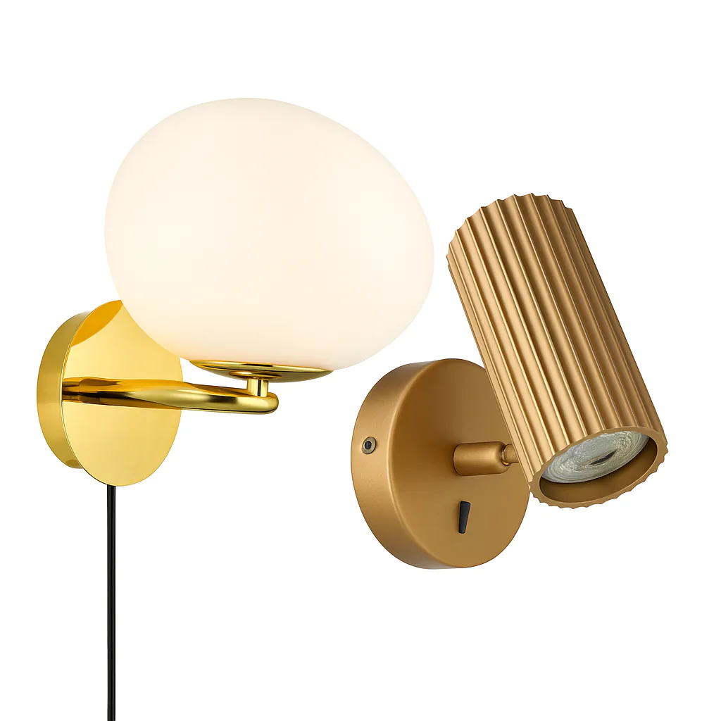 Wandlampen goud / messing