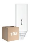 Voordeelpak 10x Philips CorePro PL-T LED Lamp HF 6.5W - 840 Koel Wit | 4-Pin - Vervangt 18W