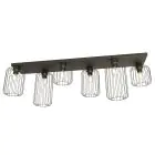 Emibig Plafondlamp Barn Staal Zwart | Geschikt voor 6x E27 - Max 15W
